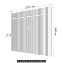 Ver imagem 4 de Painel Tv 75 Pol 275cm Suspenso Ripado Noah D04 Cedro - Mpozenato