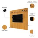 Ver imagem 3 de Painel Tv 75 Pol 275cm Suspenso Ripado Noah D04 Cedro - Mpozenato
