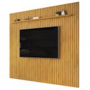 Ver imagem 1 de Painel Tv 75 Pol 275cm Suspenso Ripado Noah D04 Cedro - Mpozenato