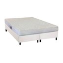 Ver imagem 1 de Cama Box Queen: Colchão Espuma Herval Ag65 Frontier + Base Crc Courano White(158x198)