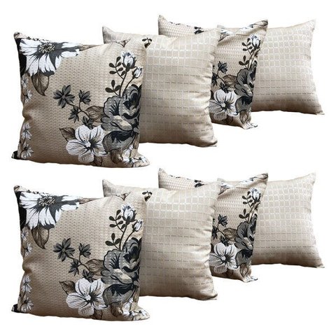 Capas de Almofadas Decorativas 8 Unidades Com Ziper:KCT0894