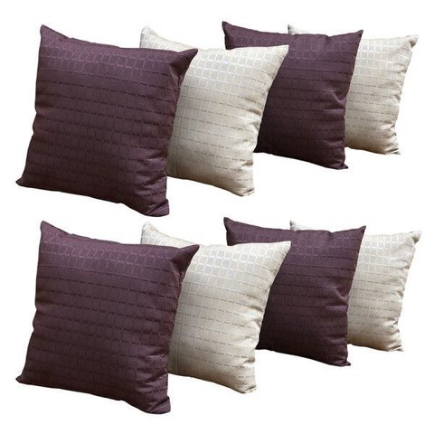 Capas de Almofadas Decorativas 8 Unidades Com Ziper:KCT0897