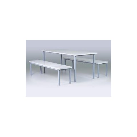 Conjunto Mesa para Refeitório 6 Lugares com Bancos Separados