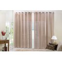 Ver imagem 1 de Cortina Linho Bordado 5 x 2,75m - Cor Avelã