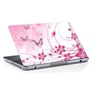 Ver imagem 1 de Adesivo de Notebook Flor Rosa e Borboleta