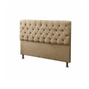 Ver imagem 2 de Cabeceira Mais Calçadeira Baú Recamier Divã Casal King 195cm para Cama Box Sofia Suede