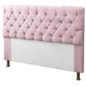 Kit de Cabeceira e Calçadeira Baú Casal Recamier Divã 140cm para Cama Box Sofia Mirage Suede Rosa Ro - 2