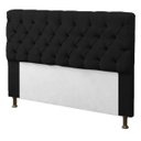 Ver imagem 2 de Cabeceira Mais Calçadeira Baú Recamier Divã Solteiro 0,90cm para Cama Box Sofia Suede Preto