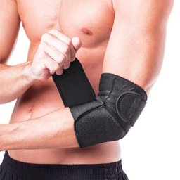 Cotoveleira Protetor para Cotovelo Kestal Elástico Leve Efeito Térmico Ajustável Tamanho Único Preta - 4