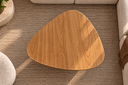 Ver imagem 2 de Mesa de Centro Orgânica Elara 70x75cm – Freijó - Base Preto