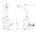 Ver imagem 6 de Torneira Elétrica Luna Zagonel - 127v~5500w - Branca