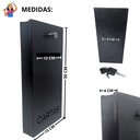 Ver imagem 4 de Caixa de Correio Slim Frontal 30cm X 15cm Aço Galvanizado Preto com 2 Chaves