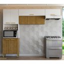 Ver imagem 4 de Armário para Cozinha 9 Portas Hamburgo Freijó Supremo Ripado