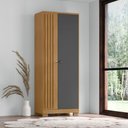 Ver imagem 1 de Armário Multiuso Área de Serviço 2 Portas Stella Carvalho Grafite