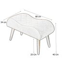Ver imagem 6 de Poltrona Decorativa Nina e Banqueta Josi Suede Marrom - MV Estofados Shop