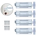 Ver imagem 1 de Ferrolho Trinco Tarjeta Fecho Chato para Porta Janela Portão 5,5cm Zincado | Silvana | Kit 04 Un