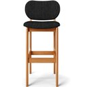 Ver imagem 6 de Kit 2 Banquetas Alta Bar Cozinha Sala Jantar Fixa Betta L02 Imbuia Linho Chumbo - Lyam Decor