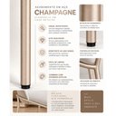 Ver imagem 4 de Kit 2 Cadeiras Tulipa Estofadas e Base em Aço Carbono para Cozinha e Sala de Jantar - Champagne L