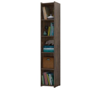 Estante Livreiro Multiuso para Escritório 5 Nichos Malasia - Castanho