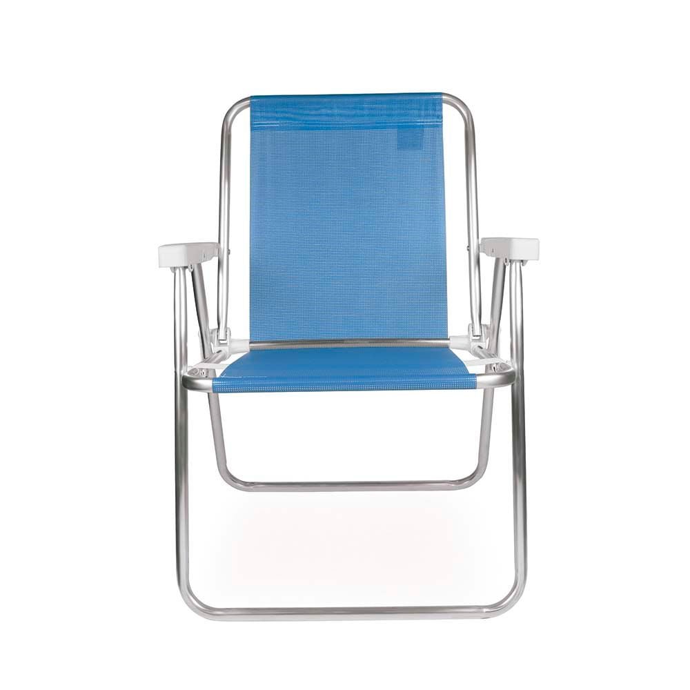 Cadeira Alta Alumínio Azul - 3