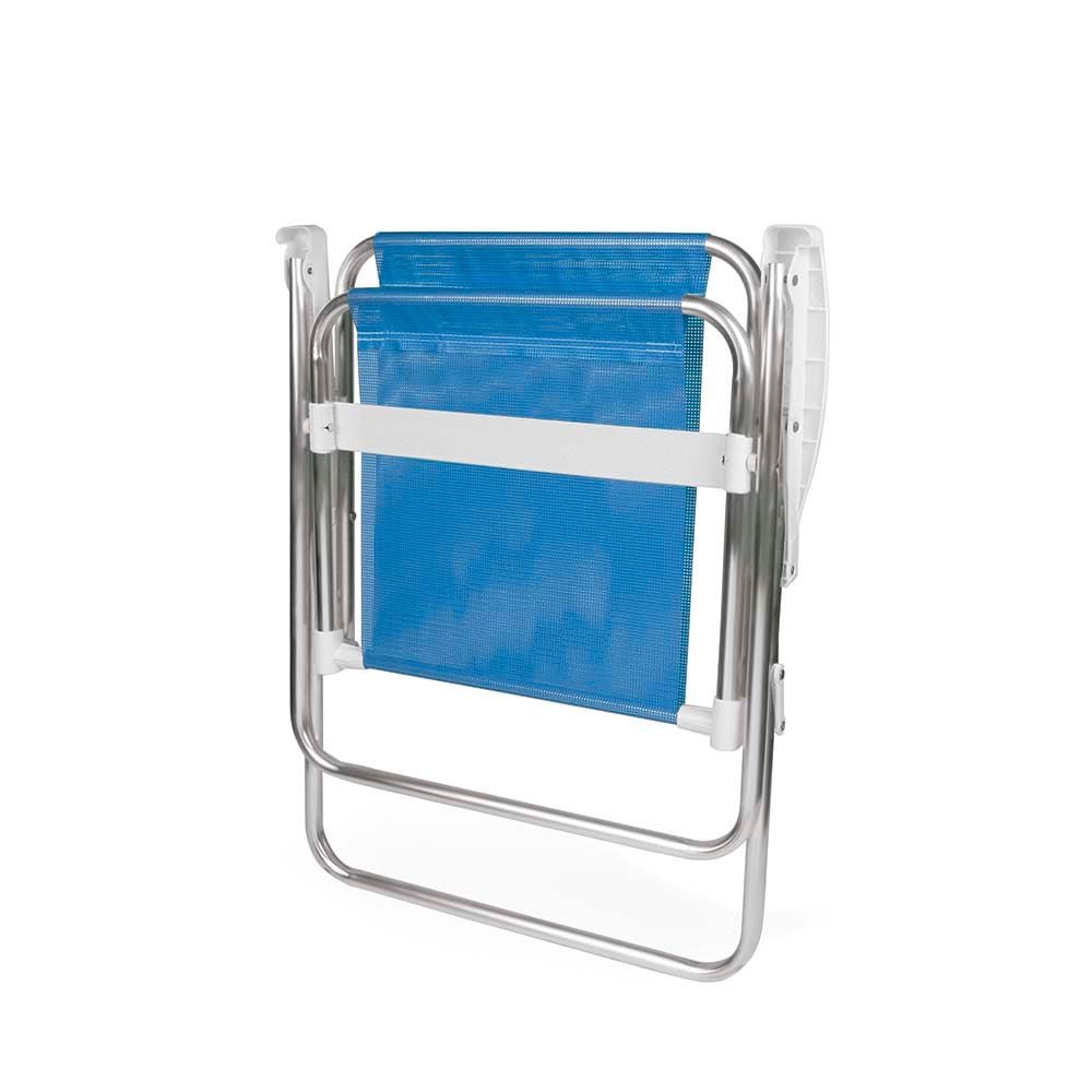 Cadeira Alta Alumínio Azul - 6