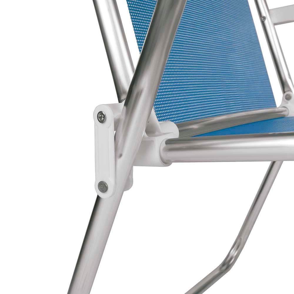 Cadeira Alta Alumínio Azul - 9