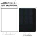 Ver imagem 3 de Kit Balcão + Cristaleira 70cm Branco/Preto Lux Madesa 01