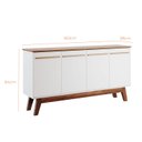 Ver imagem 3 de Buffet Aparador Atta Quatro Portas com Pés de Madeira