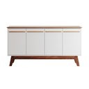 Ver imagem 2 de Buffet Aparador Atta Quatro Portas com Pés de Madeira