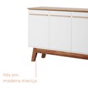 Ver imagem 7 de Buffet Aparador Atta Quatro Portas com Pés de Madeira