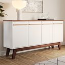 Ver imagem 1 de Buffet Aparador Atta Quatro Portas com Pés de Madeira