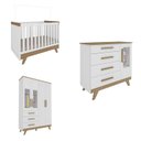 Ver mais imagens de Quarto de Bebê Completo com Berço Cômoda e Guarda Roupa com Janela em Acrílico 100% MDF Jolie retrô