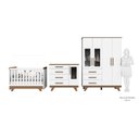 Ver imagem 4 de Quarto de Bebê Completo com Berço Cômoda e Guarda Roupa com Janela em Acrílico 100% MDF Jolie retrô