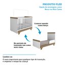Ver imagem 7 de Quarto de Bebê Completo com Berço Cômoda e Guarda Roupa com Janela em Acrílico 100% MDF Jolie retrô