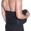 Ver imagem 3 de Cinta Faixa Abdominal Kestal KSN014 Térmica Elástica Compressão Ajustável Preta Correção Postural