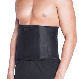 Cinta Faixa Abdominal Kestal KSN014 Térmica Elástica Compressão Ajustável Preta Correção Postural - 2