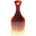 Ver imagem 1 de Pente Garfo 16/6 Marrom Acessório Durável Penteado Afro Cabelos Crespos Cacheados