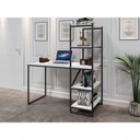Ver imagem 3 de Mesa para Escritório Retangular Alela Industrial MDF MDP 130cm Preto Branco Art Panta