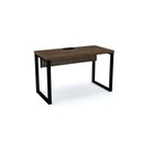 Ver imagem 1 de Mesa de Escritório Pé Tubular Pe40 em Mdp 134 X 60 Cm Cor Imbuia Terra Base Preta