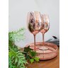 Taça para Vinho de Vidro 350 Ml com Pintura Eletrostática Cobre - 2