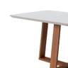 Mesa de Jantar Retangular com Vidro Wood e 6 Cadeiras Class Off White/Nature 160x90 Fabrispuma - 4