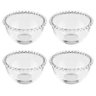 Conjunto 4 Bowls Cristal Pearl 9 cm x 4 cm Wolff Transparente - 1