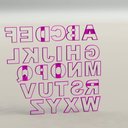 Ver imagem 1 de Cortador Alfabeto para Donuts Mod 4 Letras Tamanho 9cm