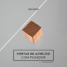 Nicho 60x23x18 Freijó com Portas de Acrílico e Puxador - 3