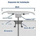 Ver imagem 6 de LED Piscina Ø80MM 9W Cromado Luz Azul + Fonte 2A ST1849