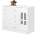 Ver imagem 2 de Cômoda de Bebê 1 Porta 4 Gavetas Alvin Branco