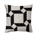 Ver imagem 2 de Capa de almofada VivaIN bordada em linho com veludo preto