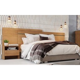 Dormitório Casal Completo com Espelho 3 Peças 2 Portas 14 Gavetas - Orion-cumaru/ripado3d - Móveis N - 4