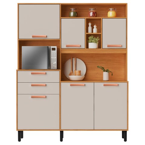 Kit Cozinha Compacta Itatiaia Napoles 6 Portas 2 Gavetas