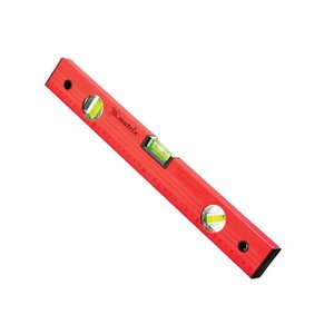 Nivel de Aluminio 24 Pol., 600 Mm, 3 Bolhas, com Regua, Vermelho, 1 Pc//mtx